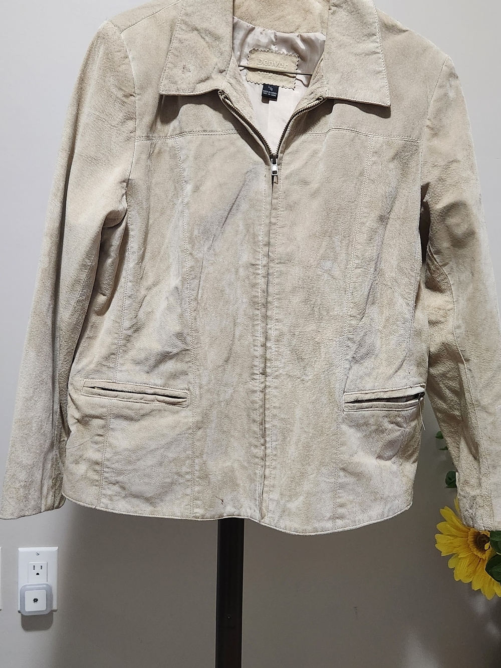 Denver Hayes Beige Suede Jacket